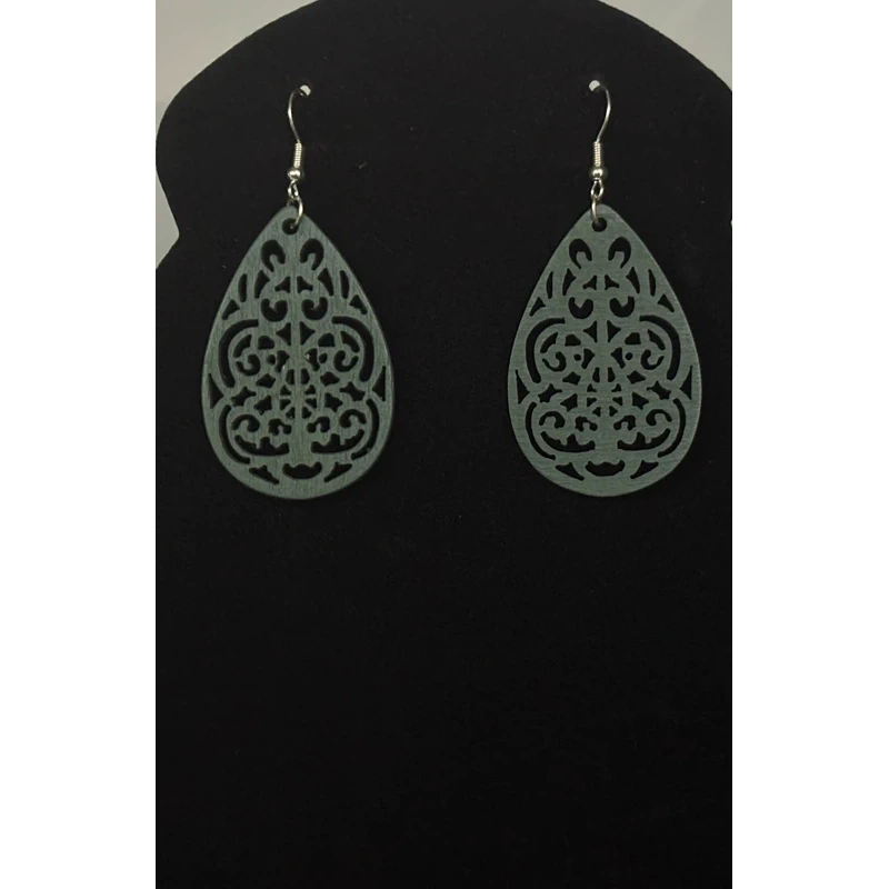 Boucles d’oreilles en bois