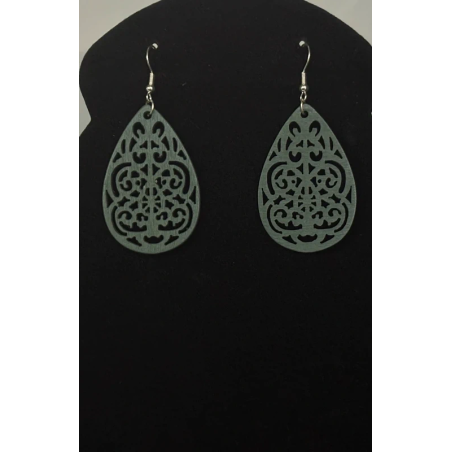 Boucles d’oreilles en bois