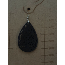 Boucles d’oreilles en bois