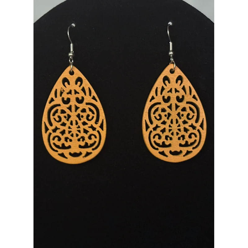 Boucles d’oreilles en bois