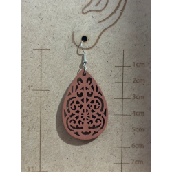 Boucles d’oreilles en bois